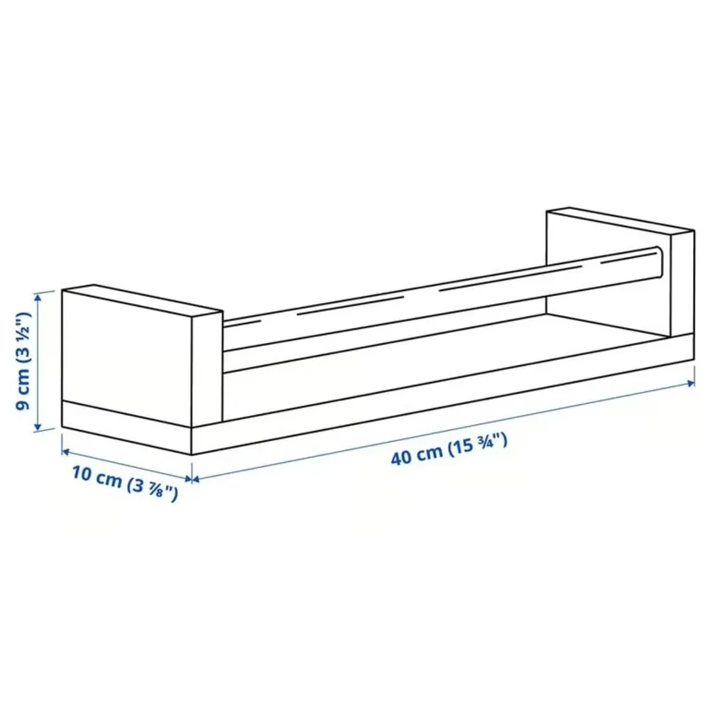 Lot of 4 IKEA BEKVAM Birch Wood Spice Racks Floating Nursery Book Shelf Storage
